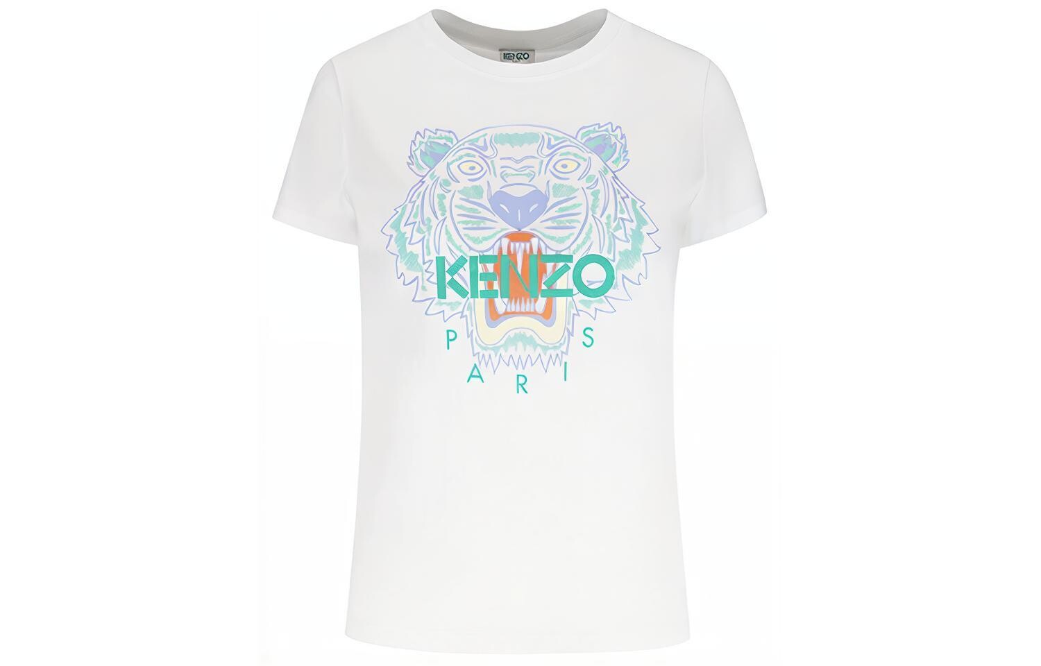 

Футболка женская Kenzo с головой тигра, белый