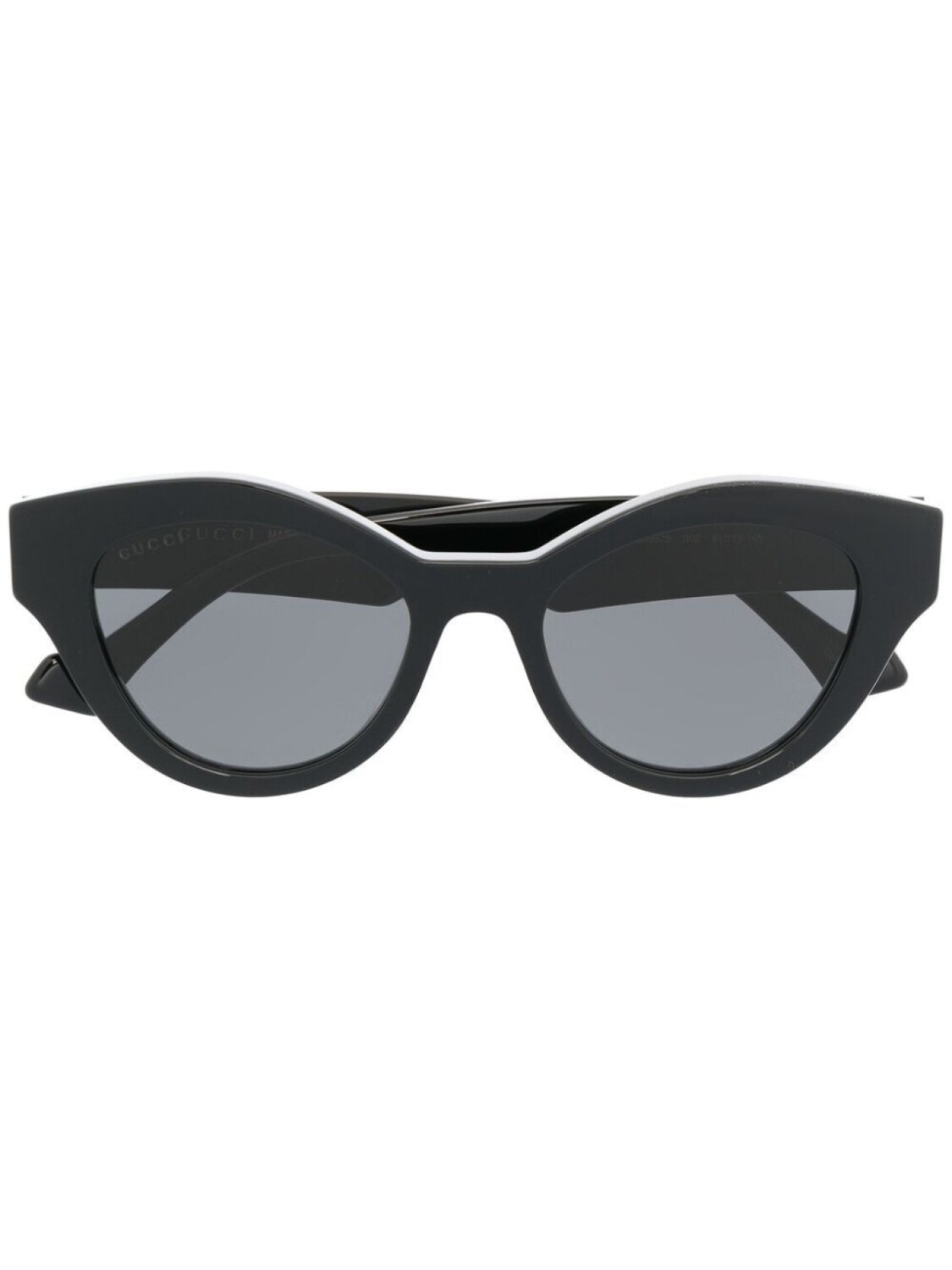 

Gucci Eyewear солнцезащитные очки в оправе 'кошачий глаз', черный