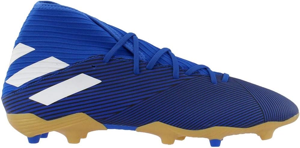 Футбольные бутсы Adidas Men's Nemeziz 19.3 для твердого грунта, синий/белый/черный — фото 2