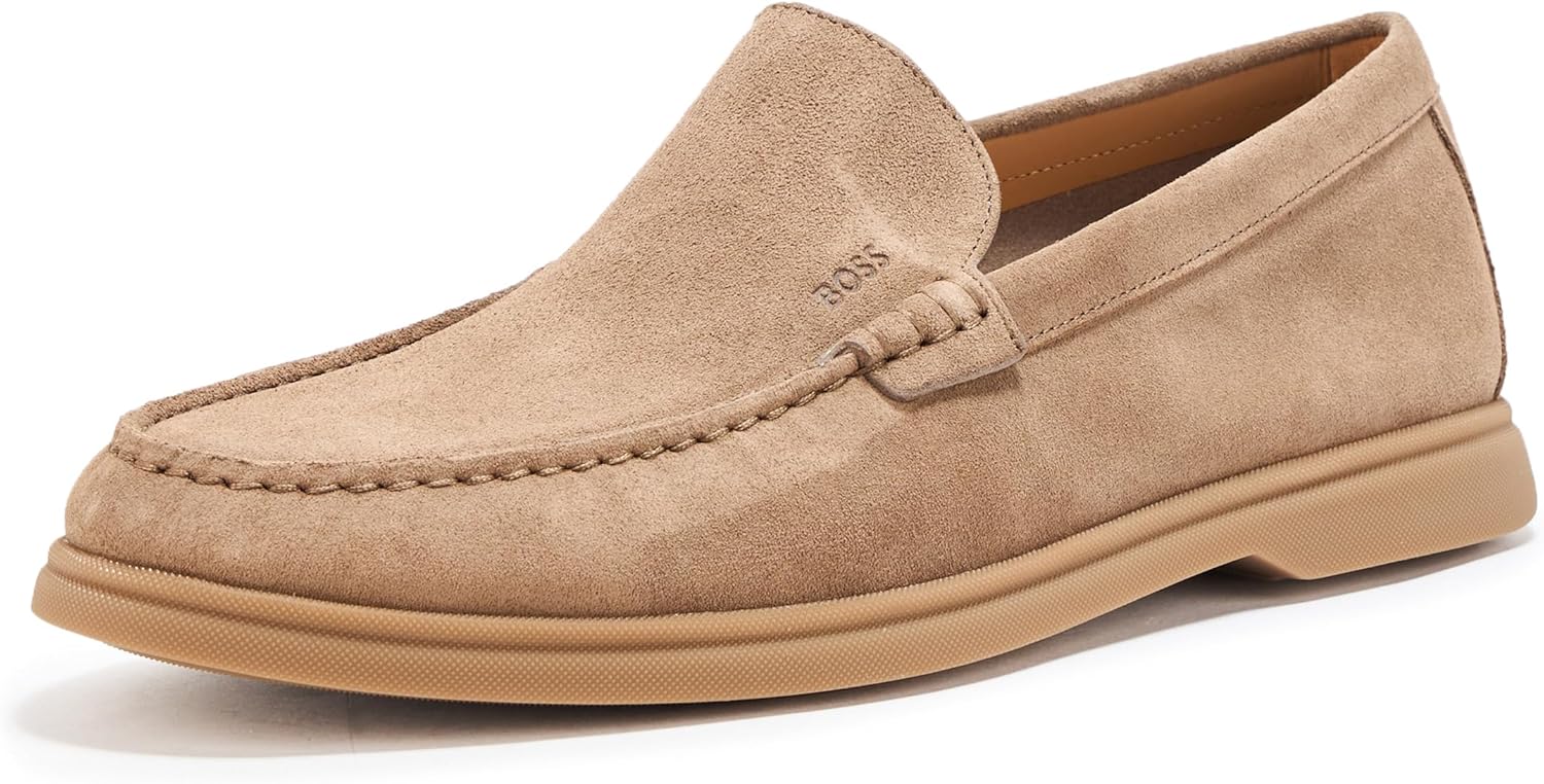 

BOSS мужские лоферы Sienne из замши, Brownstone