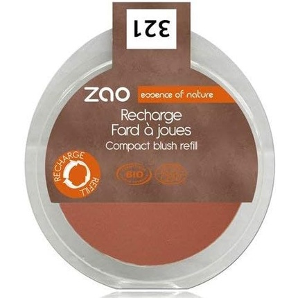 

ZAO Makeup Компактные румяна Сменный блок 9 г Коричневый Оранжевый № 321 Essence