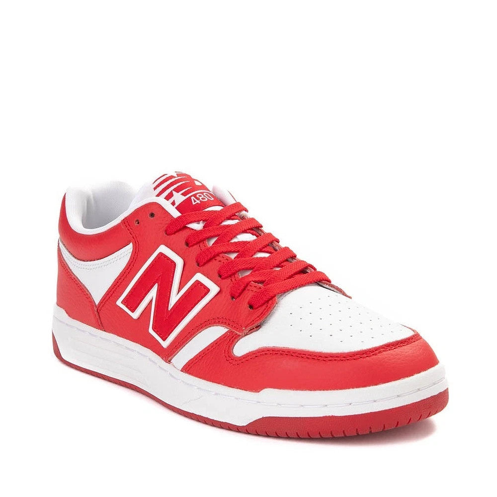 

Мужские кроссовки New Balance 480 BB480LHR из красной и белой кожи, DWA1913 New Balance, белый