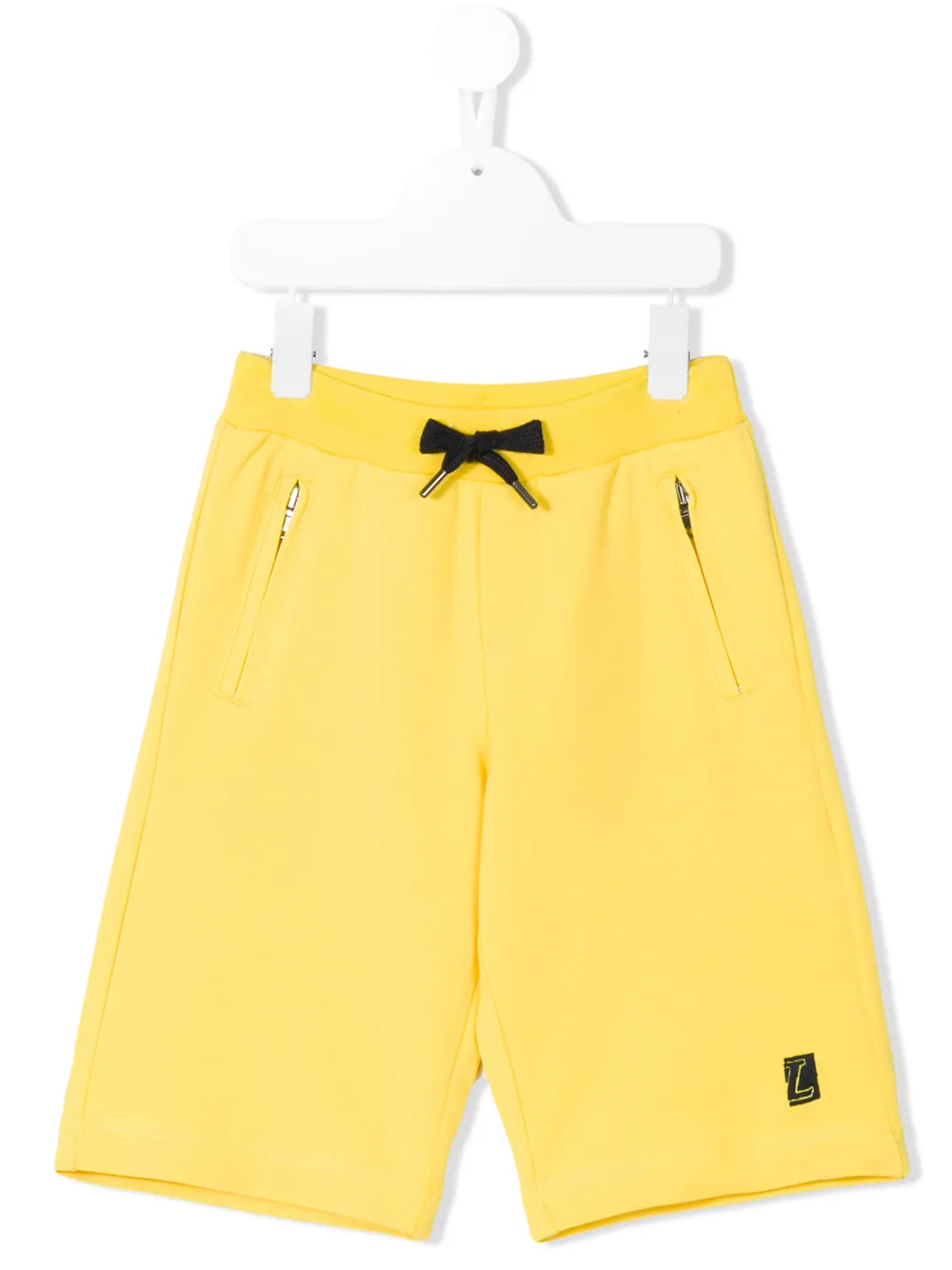 

Шорты со шнурком на талии Lanvin Enfant, желтый