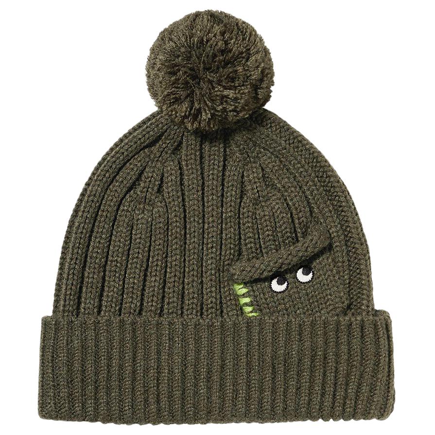 

UNIQLO Акриловая вязаная шапка унисекс разноцветная, Olive