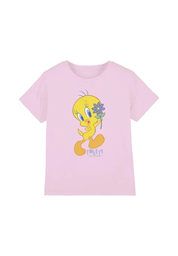 Футболка Looney Tunes Tweety Flower Print T-Shirt Cotton Soul, розовый