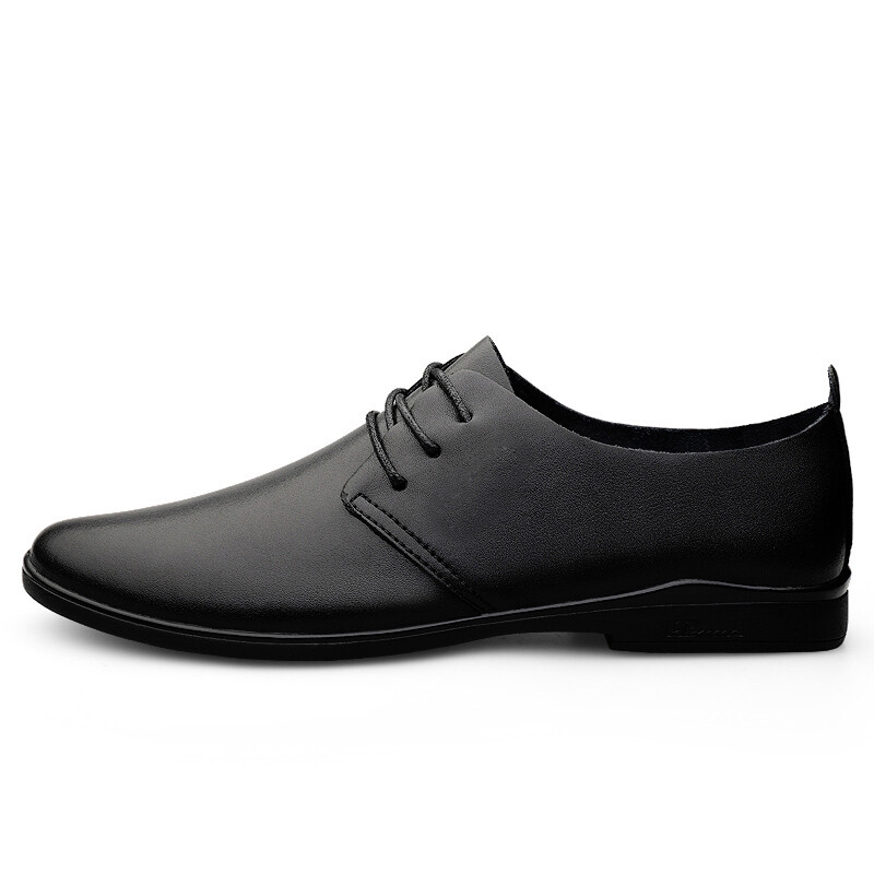 

Туфли мужские Men"s Casual Men Low-Top Bole, цвет Black Fleece-Lined