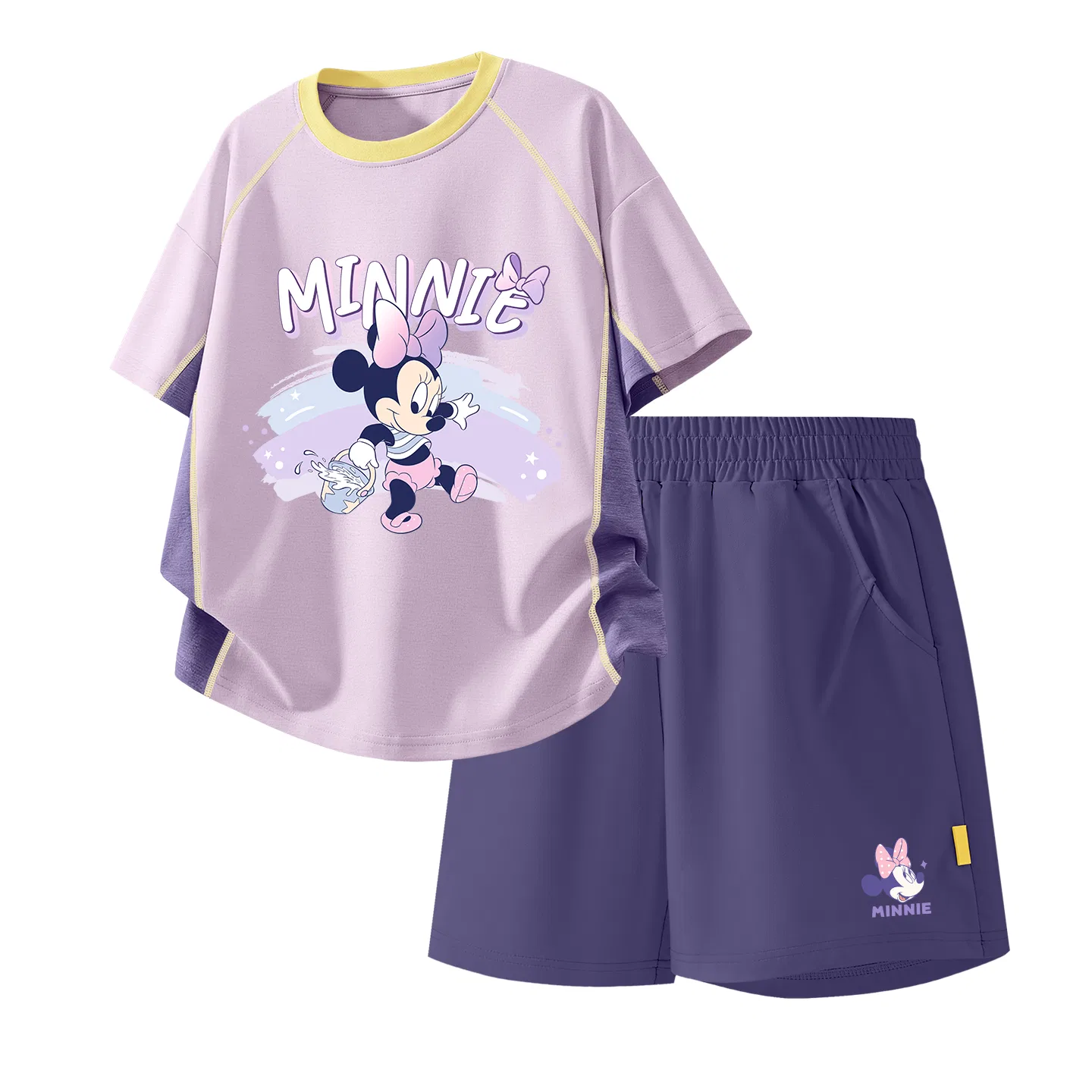 Детский спортивный костюм Casual Sportswear Two Piece Set Disney, Happy Gray+Hey Mickey K_Bottom Right Deep Sea Blue — фото 3