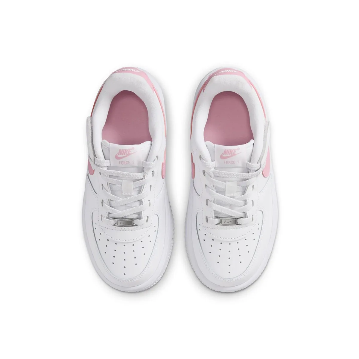 Детские спортивные кроссовки повседневные для мальчиков FORCE 1 LOW EASYON (PS) Nike, белый — фото 3