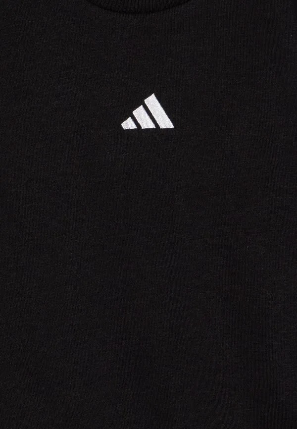 Детский спортивный костюм с тремя полосками, размер 240. Adidas Performance, Black/White — фото 4