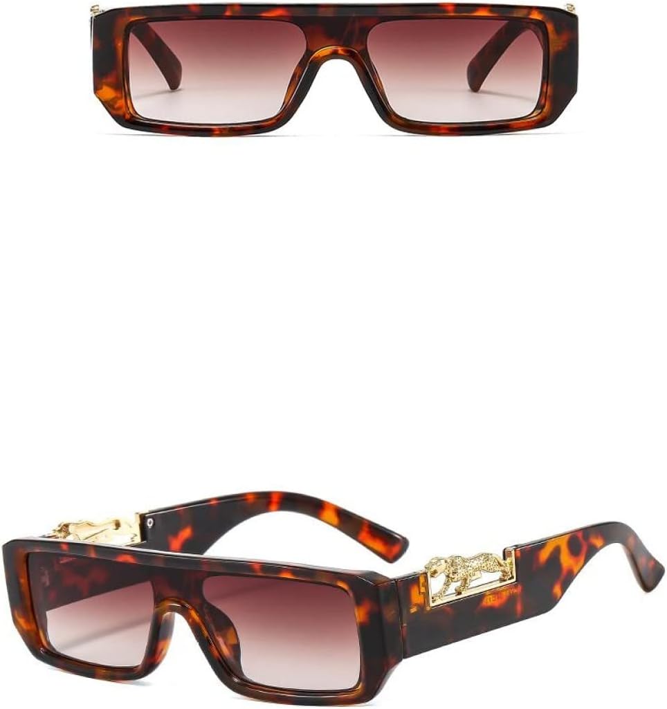 

Солнцезащитные очки MUTYNE Fashion Rectangle для женщин и мужчин, с градиентными линзами, поликарбонатной оправой, леопардовым принтом и защитой от УФ-излучения UV400, C5