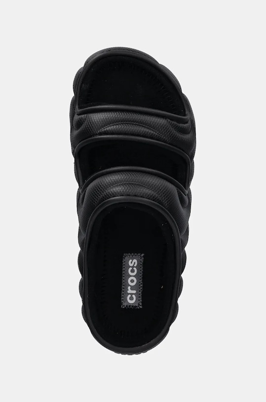 Классические уютные тапочки Overpuff Sandal Crocs, черный — фото 4
