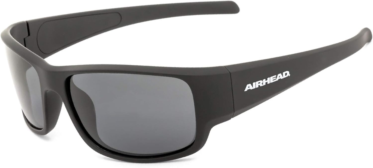 

Спортивные солнцезащитные очки Airhead Sport Floating | Легкая спортивная оправа с поляризованными линзами, блокирующими УФ-лучи и обладающими антибликовым покрытием, Black