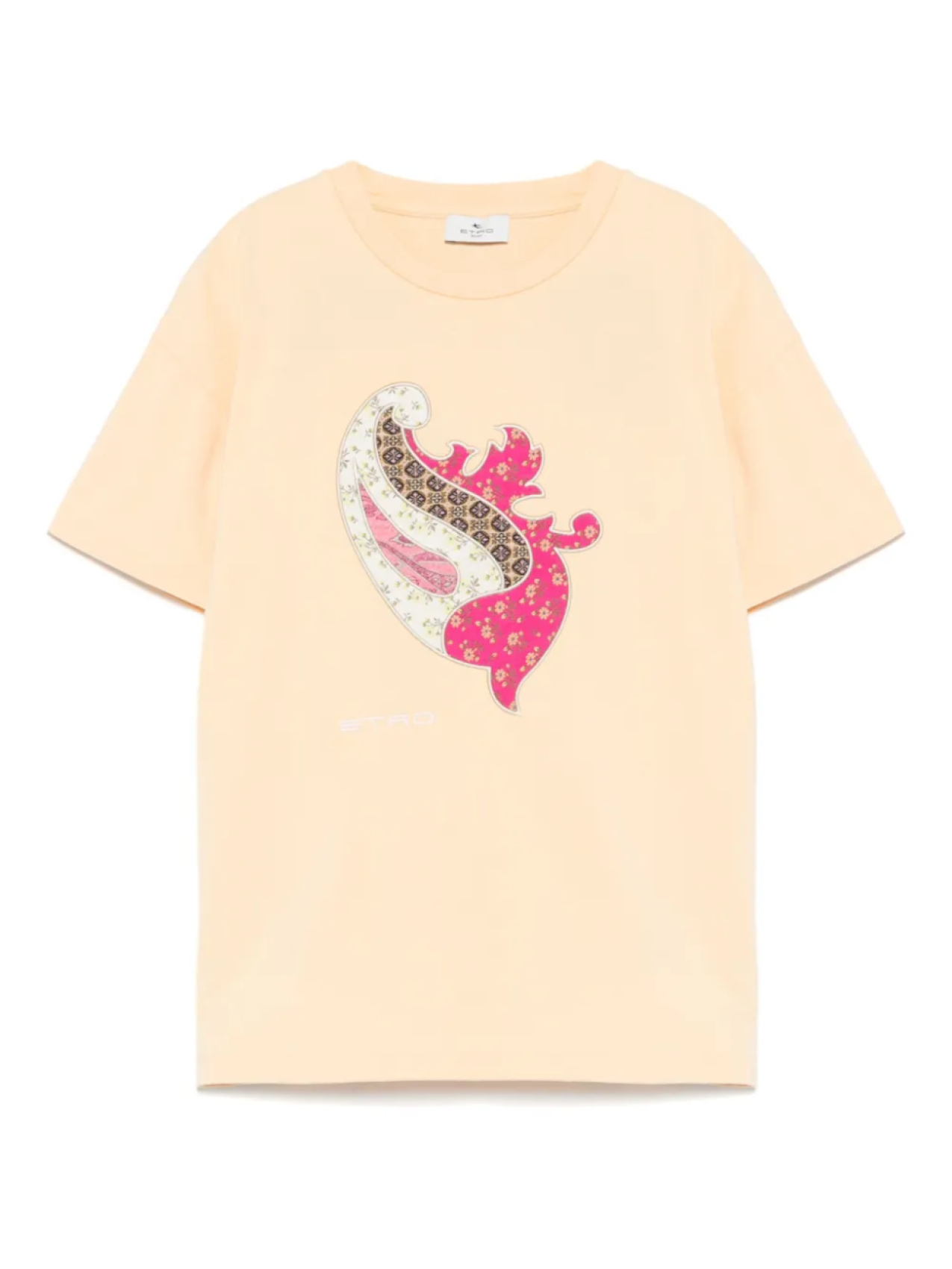 

Футболка ETRO KIDS с нашивкой пейсли, желтый