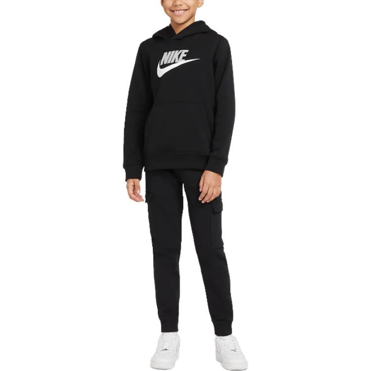Куртка (GS) B Nike Sportswear Club + HBR PO Black — фото 3