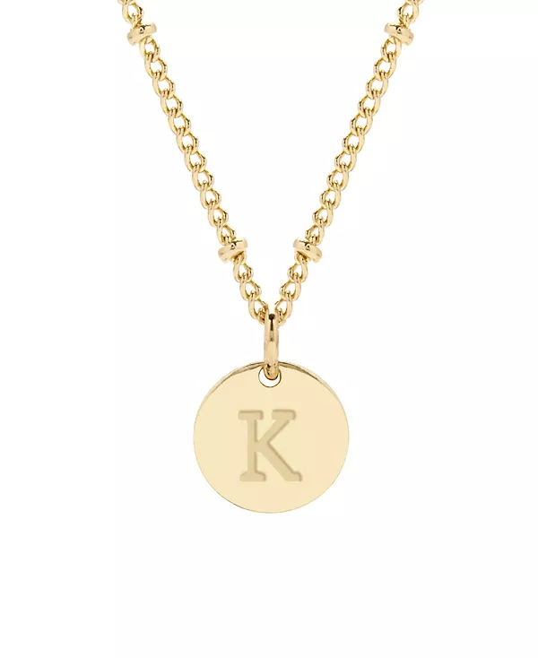 

Подвеска Madeline с инициалом, покрытая 14-каратным золотом Brook & York, gold-k