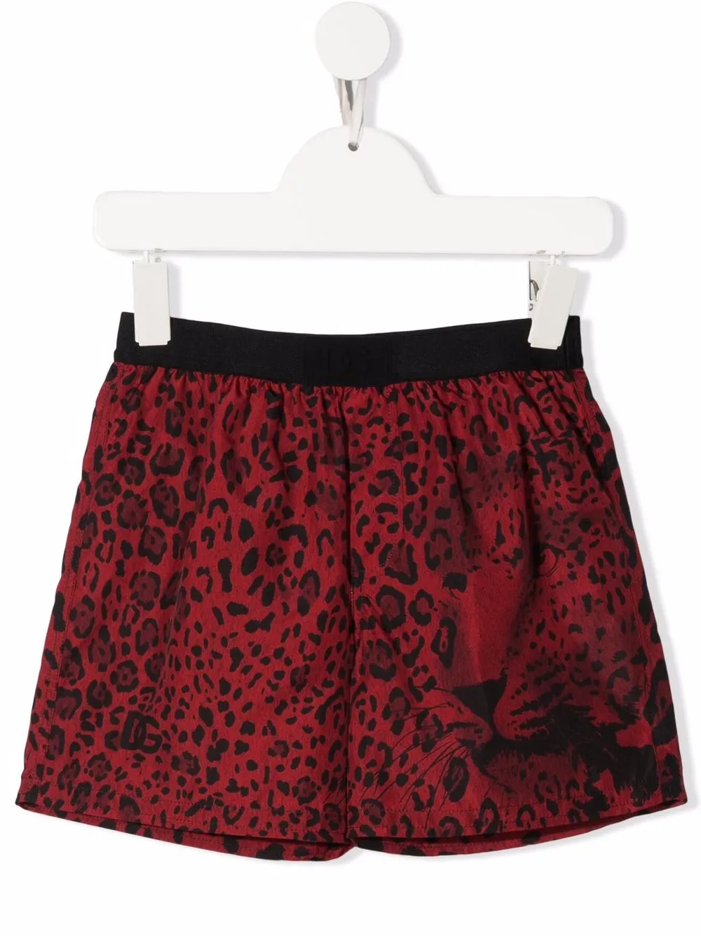 

Плавки-шорты с леопардовым принтом Dolce & Gabbana Kids, красный