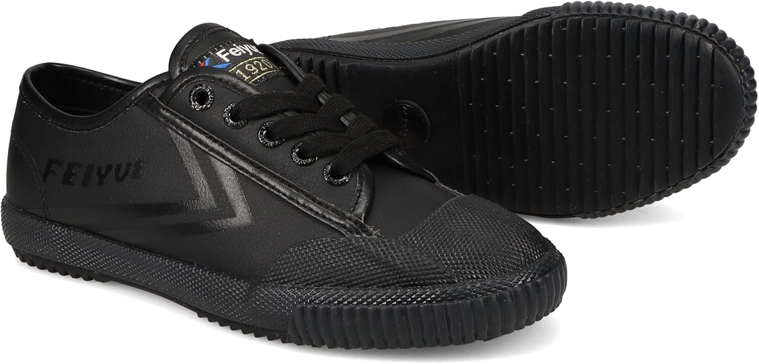 Кроссовки FEIYUE Fe Lo 1920 из веганской кожи или переработанного холста, унисекс, низкие. Отлично подходят для боевых искусств, паркура, тренировок с весами и повседневной носки, черный — фото 2
