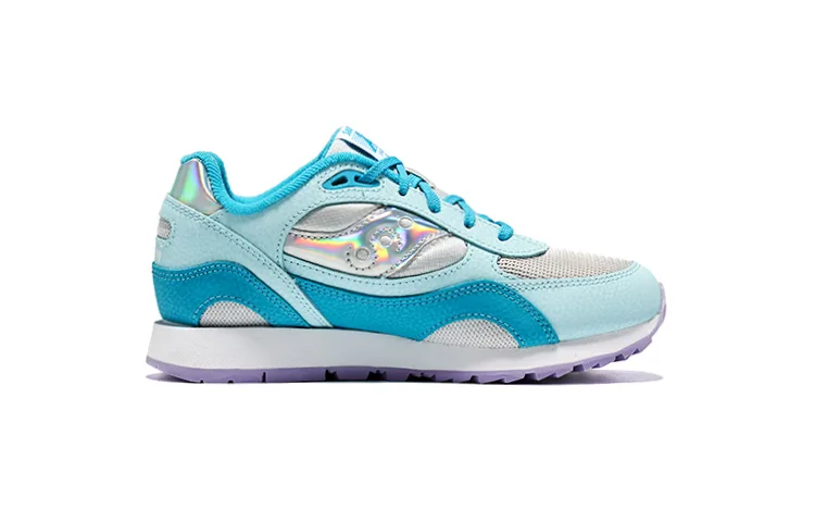 Кроссовки Shadow 6000 'Iridescent' для подростков Saucony, синий серый — фото 4