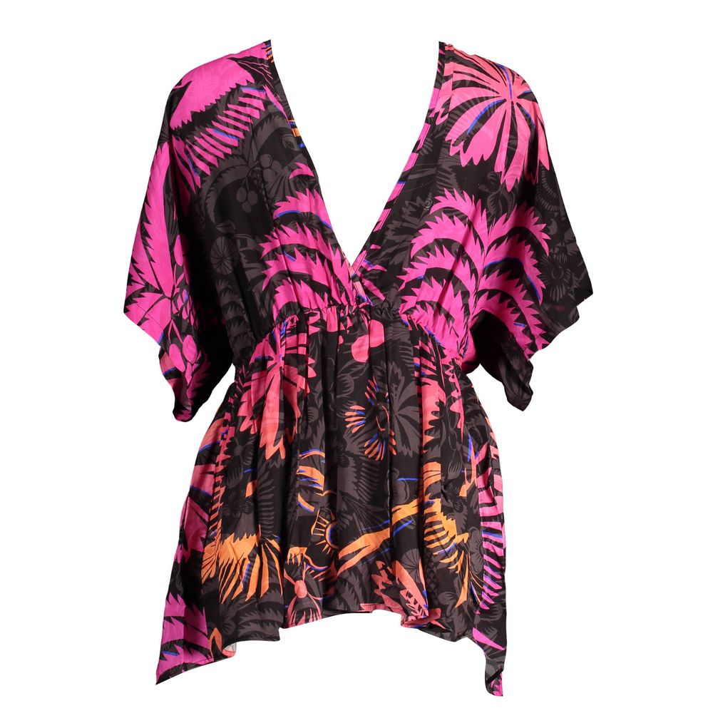 

Черное хлопковое женское платье Desigual