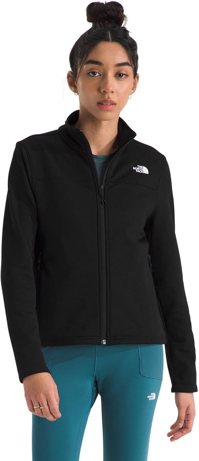 

THE NORTH FACE Женская флисовая куртка Cedar Trail Grid с карманами на молнии и усиленными окантовками на воротнике, манжетах и подоле, Tnf Black
