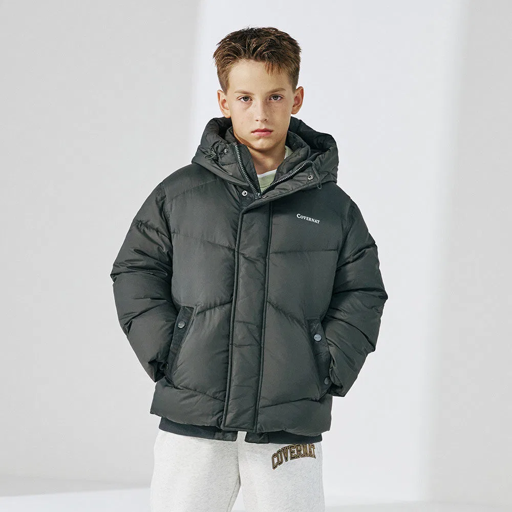 Детский пуховик Authentic Point Fit, оливковый, от Covernat Kids