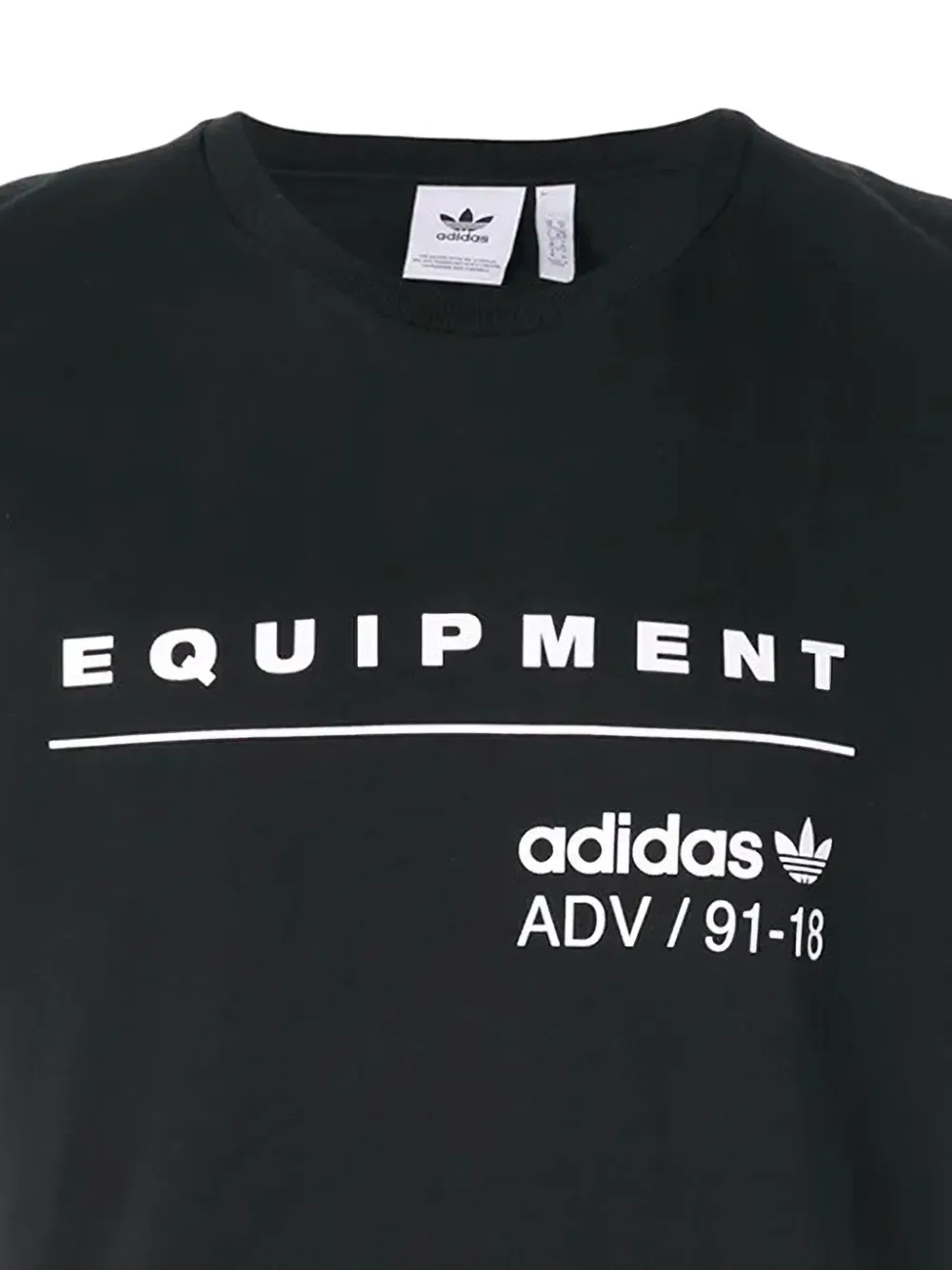 Хлопковая футболка Eqt pdq Adidas, черный — фото 2