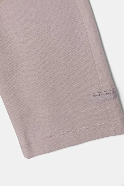Спортивные штаны из хлопка United Colors of Benetton, розовый — фото 3