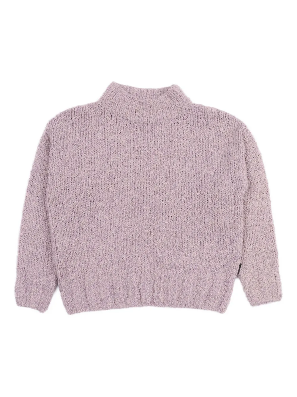 

Фактурный свитер с высоким воротом Aspesi Kids, розовый