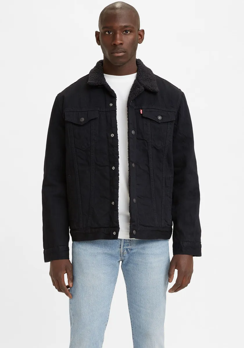 

Короткая куртка Levi's "SHERPA" на подкладке из шерпы, цвет Berk Sherpa