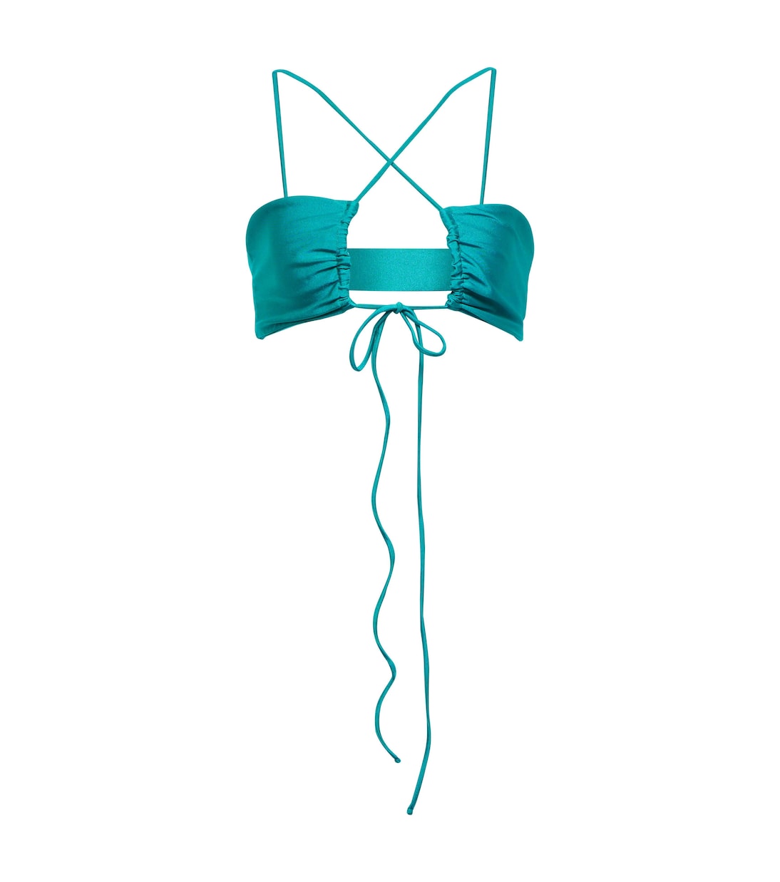 

Верх бикини Livi с вырезом Jade Swim, Aqua Sheen