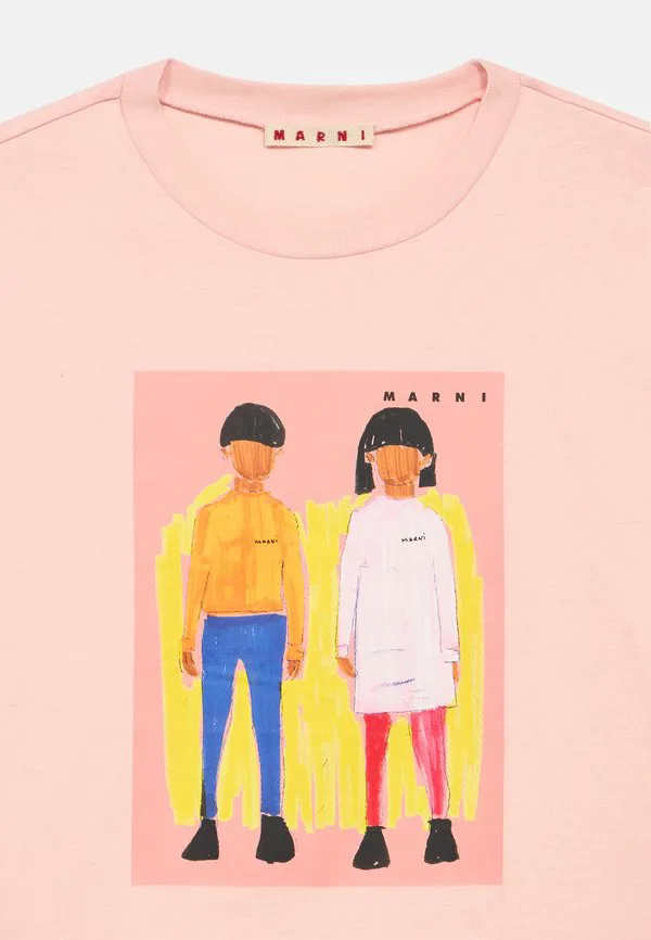 Футболка унисекс с принтом Marni, Pastel Pink — фото 3