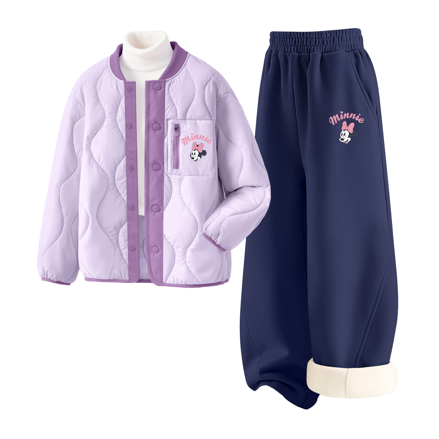 

Детская повседневная спортивная одежда Disney, фиолетовый/синий