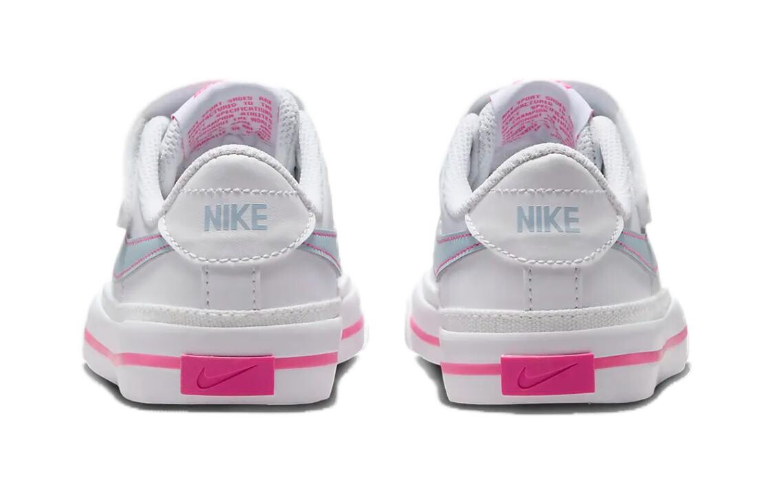 Кроссовки Nike Court Legacy Lift PS 'White Light Armory Blue', белый/синий — фото 4