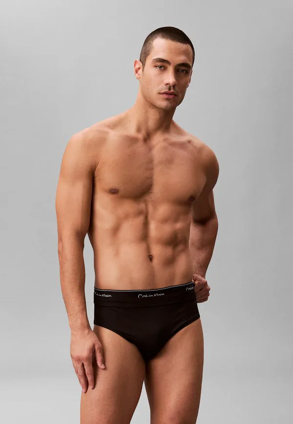 Плавки с двойным поясом Calvin Klein Swimwear, Black