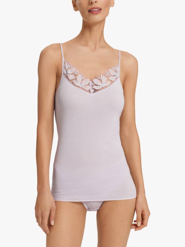 

Топ спагетти из хлопка Kalea Hanro, Pink Lavender