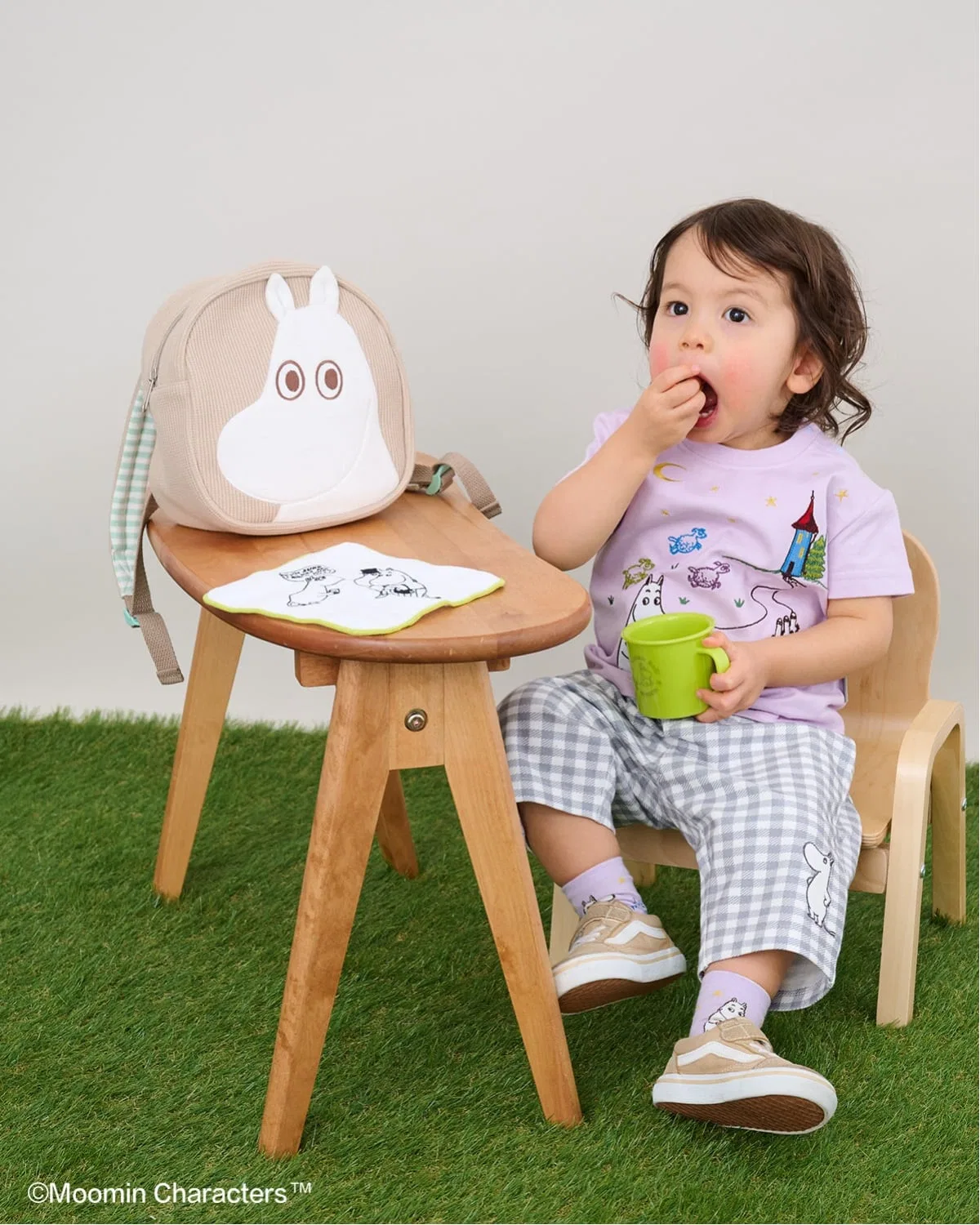 Укороченные леггинсы MOOMIN в клетку, 6/8 длины, зеленые — фото 3