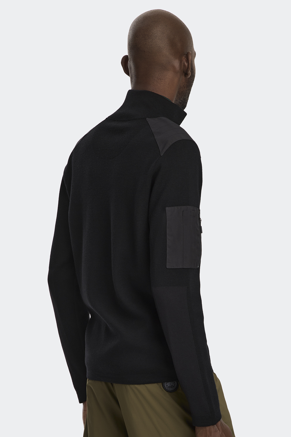 Свитер Canada Goose Stormont ¼ Zip Black Label, черный — фото 3