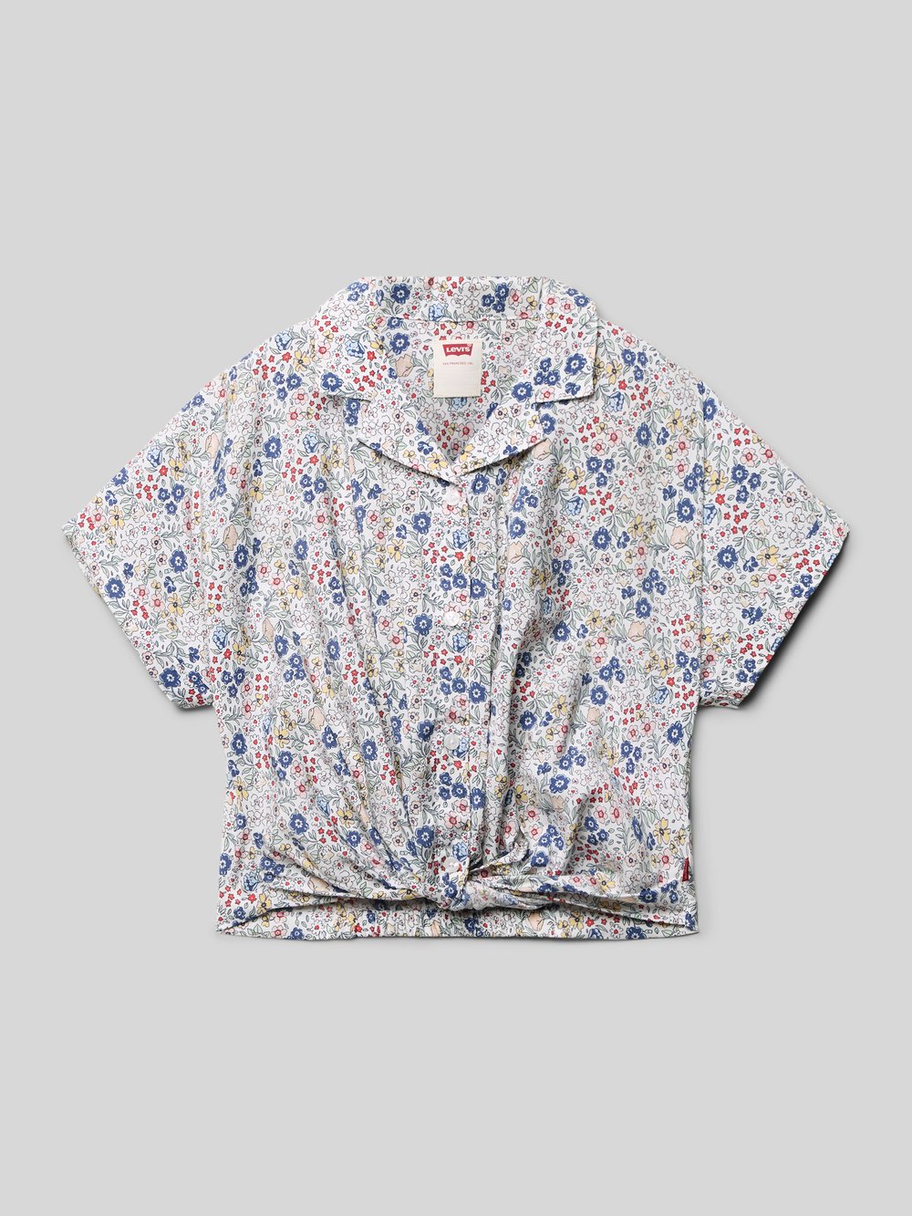 

Блузка-рубашка прямого кроя с узлом Levi’s Kids, белый