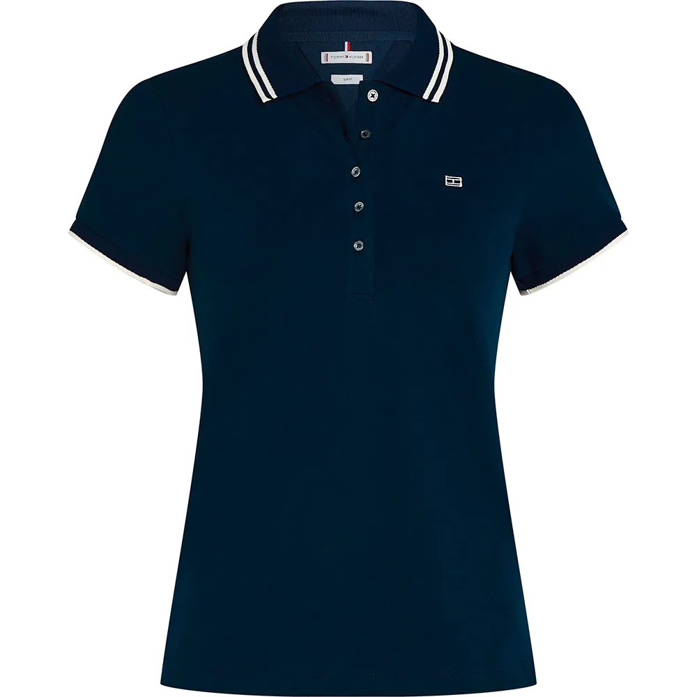 

Поло с коротким рукавом Tommy Hilfiger Sporty Slim Fit, синий