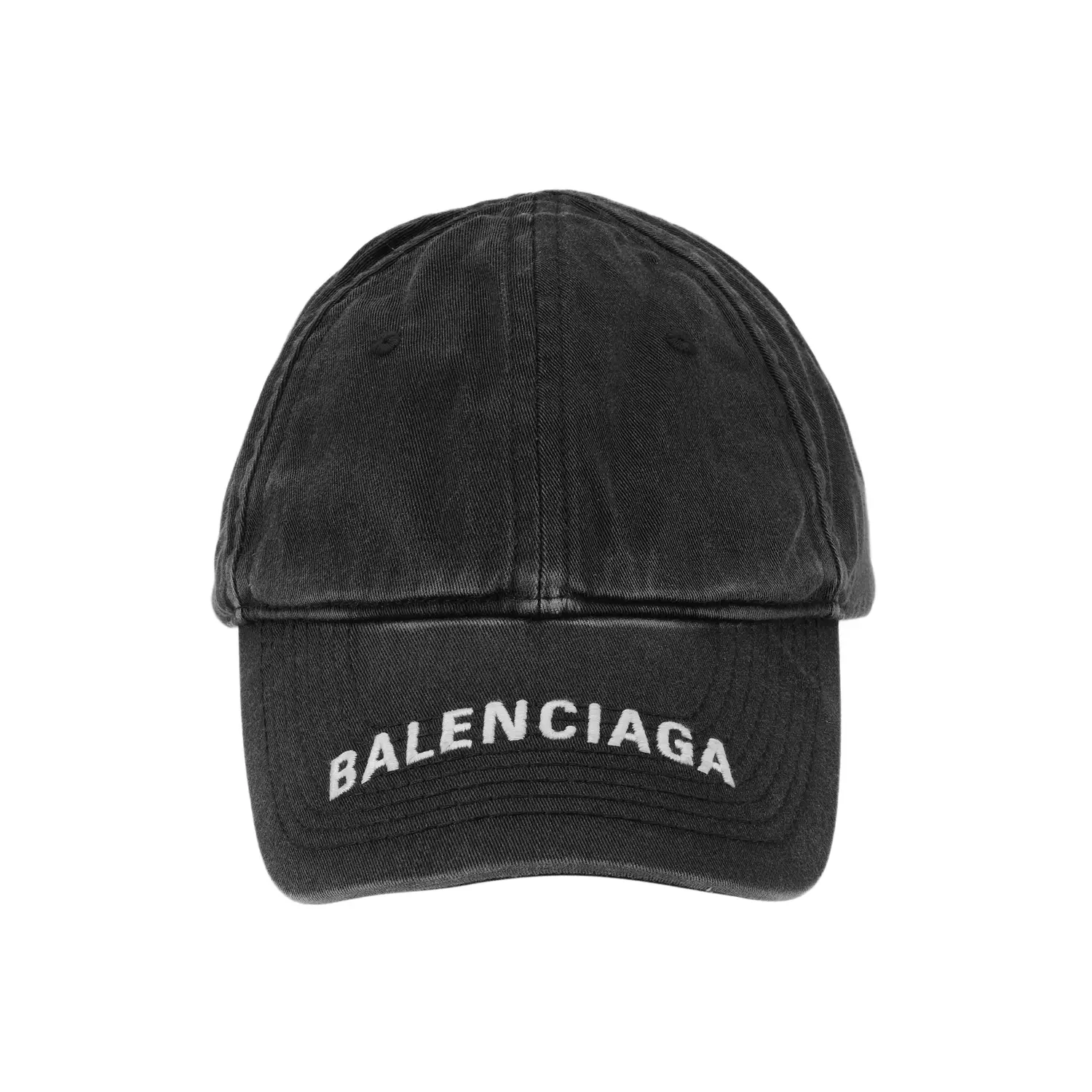 

Balenciaga Бейсболка с джинговым логотипом и липучкой, Black