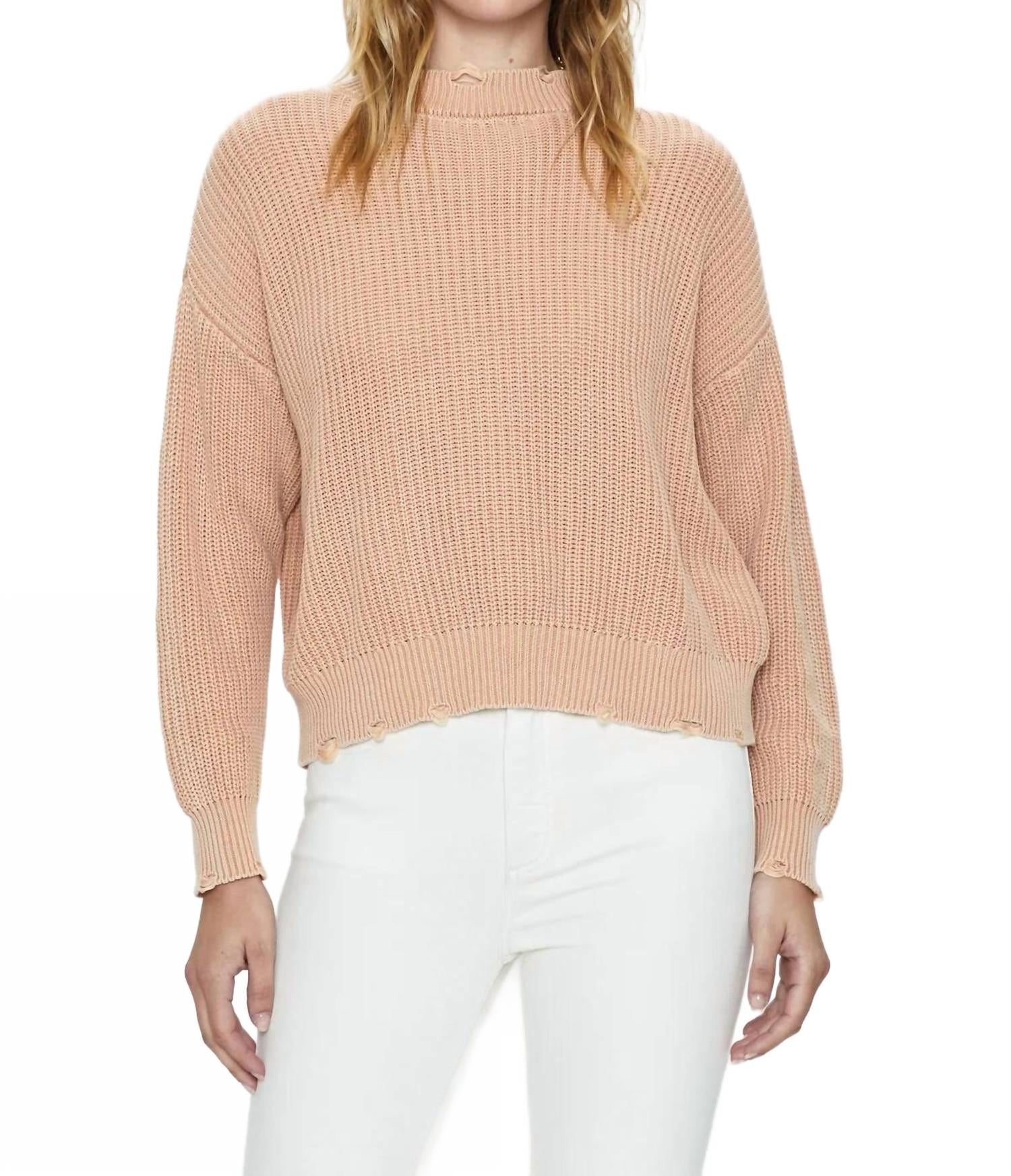 

Свитер Eva в песочном оттенке с эффектом состаривания PISTOLA, Sandwashed Tan