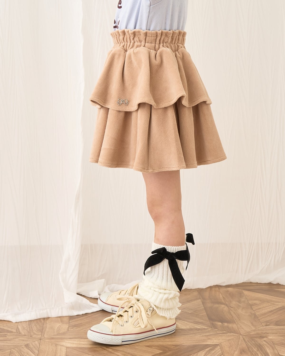 Многоярусная юбка Lycee mine, Beige
