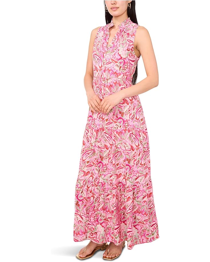 

Платье Vince Camuto Tiered Flowy Maxi Dress, цвет Flamingo Pink