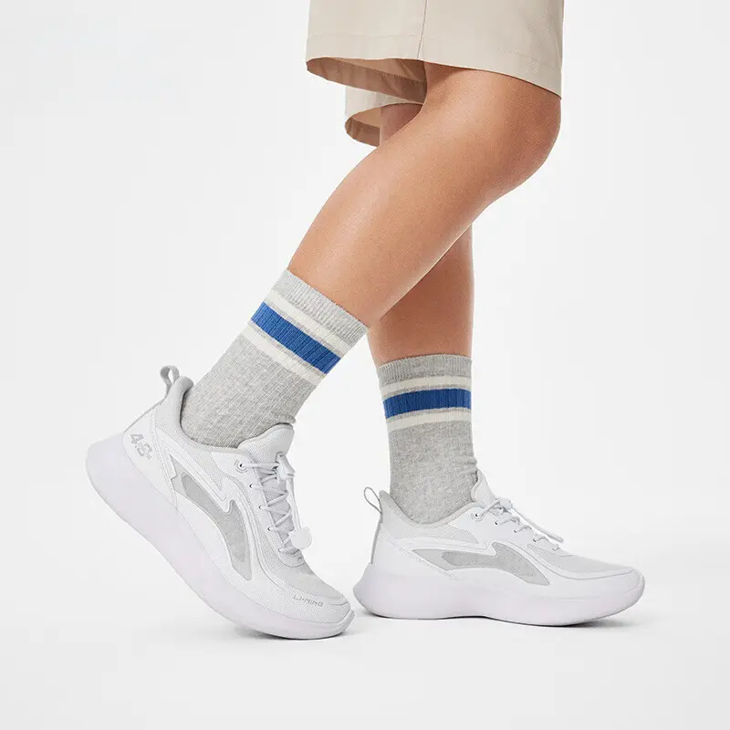 Damselfly 4 LI NING CLOUD Низкие Детские Повседневные Кроссовки Белый Серый LINING YOUNG — фото 3