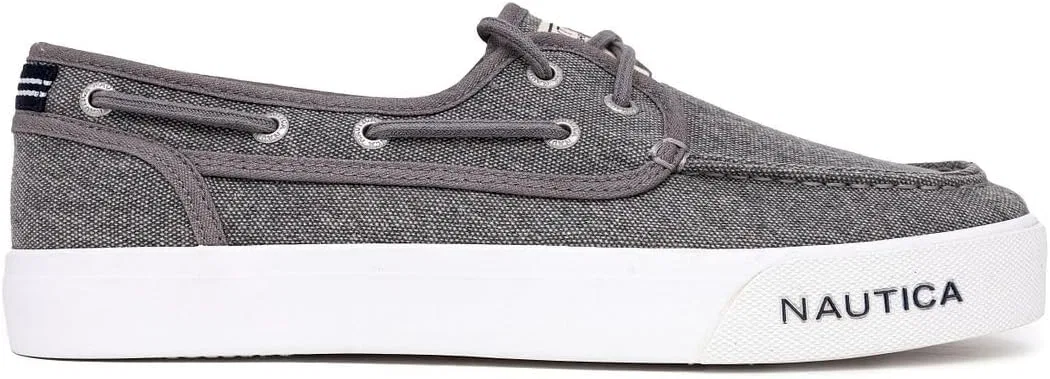 Кроссовки Nautica Boat Shoes Moc-Toe Loafers, серый — фото 2