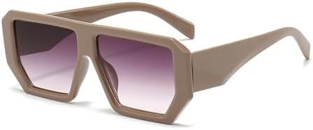 

Солнцезащитные очки в винтажной оправе большого размера для женщин и мужчин, ретро-очки с многоугольными линзами, защитные очки для мужчин и женщин, прямоугольные очки MTZJH, 2