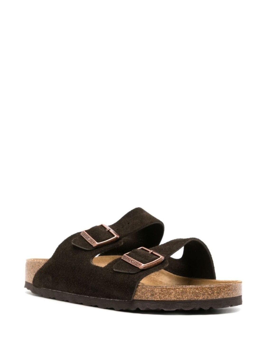 Сандалии Birkenstock Arizona Suede Leather, мокко — фото 2