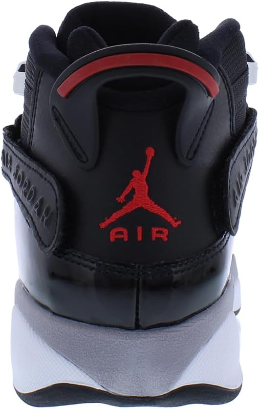 Детские кроссовки Nike Jordan 6 Rings, белый/черный/красный — фото 3