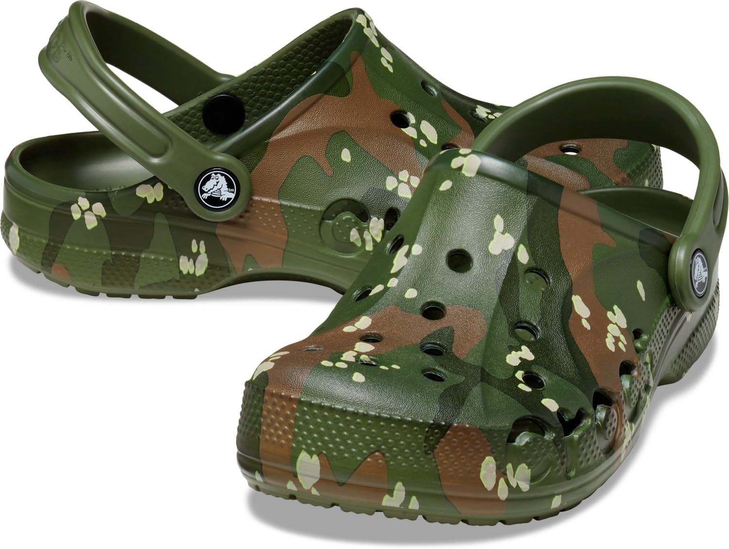 Унисекс сабо Crocs Baya с графическим рисунком, зеленый — фото 4