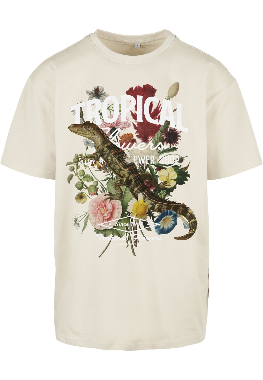 

Рубашка Mister Tee Tropical, бежевый